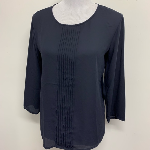 Ann Taylor Factory Tops - Ann Taylor Black Blouse. Size M